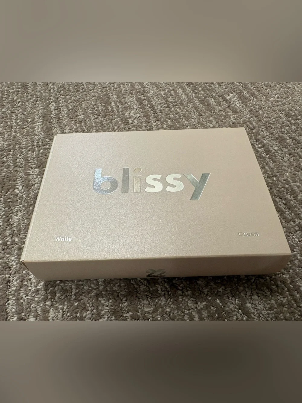 blissy Premium Silk Pillowcase - White - Queen Size - New in Box - Great Gift!